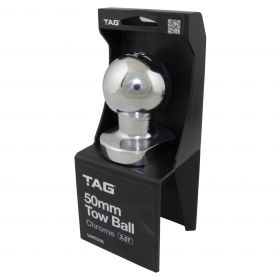 TAG 50MM TOWBALL (BOX 25 OF) 63MM SHANK