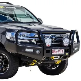 TJM OUTBACK BULL BAR BLACK STEEL