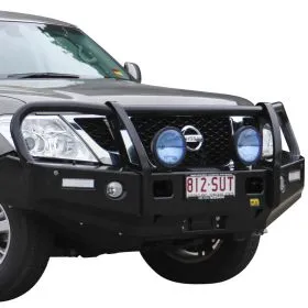 TJM OUTBACK BULL BAR BLACK STEEL