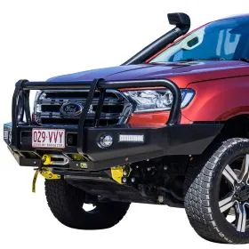 TJM OUTBACK BULL BAR BLACK STEEL