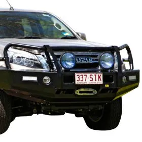 TJM OUTBACK BULL BAR BLACK STEEL