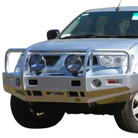 TJM OUTBACK BULL BAR BLACK STEEL
