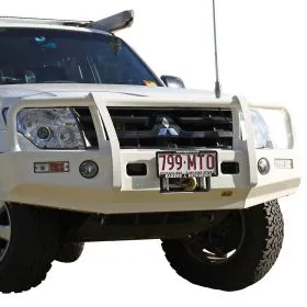 TJM OUTBACK BULL BAR BLACK STEEL