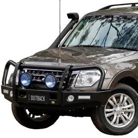 TJM OUTBACK BULL BAR BLACK STEEL