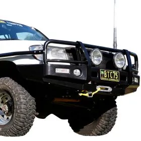 TJM OUTBACK BULL BAR BLACK STEEL