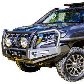 TJM OUTBACK BULL BAR BLACK STEEL