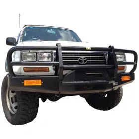 TJM T13 MULTI FIT WINCH BAR BLACK STEEL