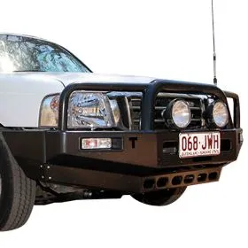 TJM BULL BAR T15 BLACK STEEL