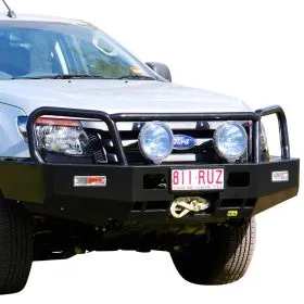 TJM TRADESMAN BULL BAR BLACK STEEL