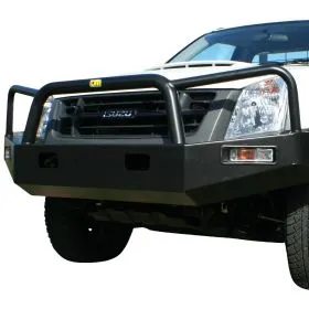 TJM TRADESMAN BULL BAR BLACK STEEL