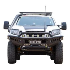 TJM CHASER BULL BAR BLACK STEEL