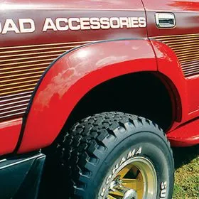 FLARE FRONT DELUXE FIBREGLASS BLACK SET 4