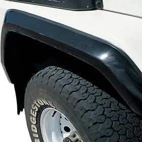 FLARE FRONT DELUXE FIBREGLASS BLACK PAIR
