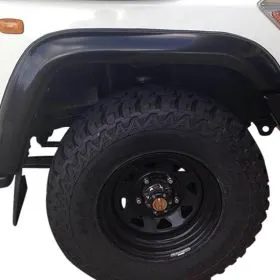FLARE FRONT DELUXE FIBREGLASS BLACK PAIR
