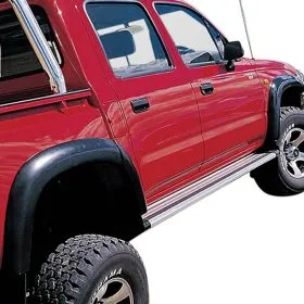 FLARE FRONT DELUXE FIBREGLASS BLACK PAIR