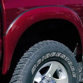 FLARE REAR DELUXE FIBREGLASS BLACK PAIR