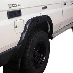 FLARE REAR DELUXE FIBREGLASS BLACK PAIR