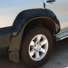 FLARE REAR DELUXE FIBREGLASS BLACK PAIR