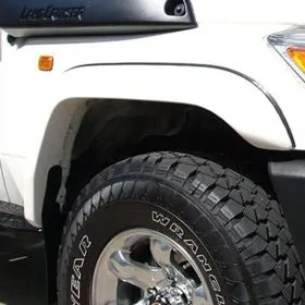 FLARE FRONT DELUXE FIBREGLASS WHITE PAIR