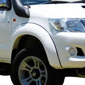 FLARE FRONT DELUXE FIBREGLASS WHITE PAIR
