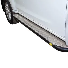 TJM SIDE STEPS STEEL BLACK 63MM