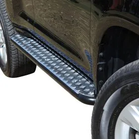 TJM SIDE STEPS MODULAR STEEL BLACK 50MM