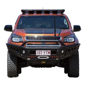 TJM CHASER BULL BAR BLACK STEEL