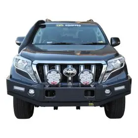 TJM FRONTIER BULL BAR BLACK STEEL