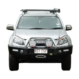 TJM FRONTIER BULL BAR BLACK STEEL