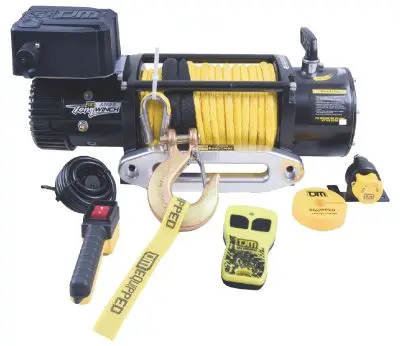 TJM TORQ WINCH 12000LB INC YELLOW SYNTHETIC ROPE